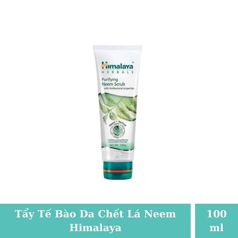 Bộ Sản Phẩm Ngừa mụn (Sữa rửa mặt Himalaya Purifying Neem Face Wash, Tẩy tế bào chết Himalaya Purifying Neem Scrub , Mặt nạ đất sét hỗ trợ trị mụn lá neem Himalaya Herbals Neem Face Pack) 100ml