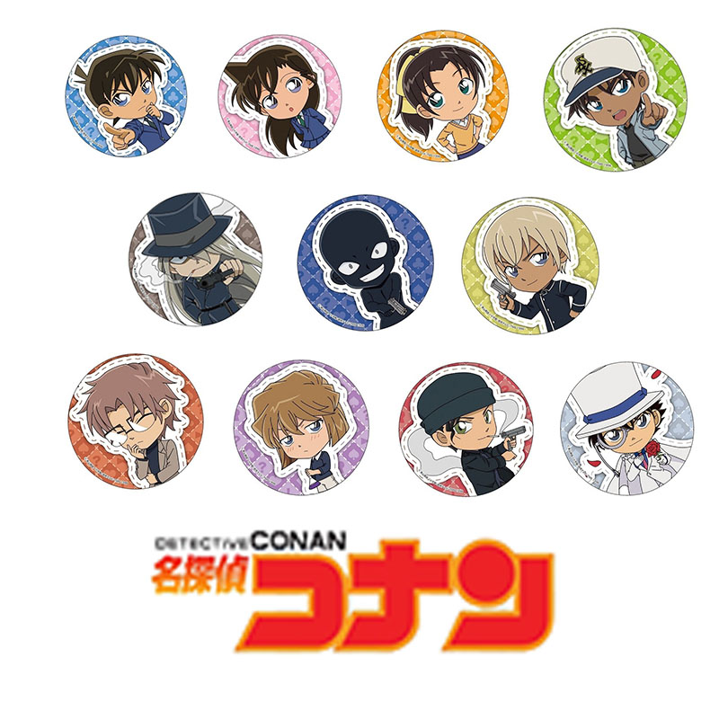 Combo 12 huy hiệu DETECTIVE CONAN - THÁM TỬ LỪNG DANH anime chibi