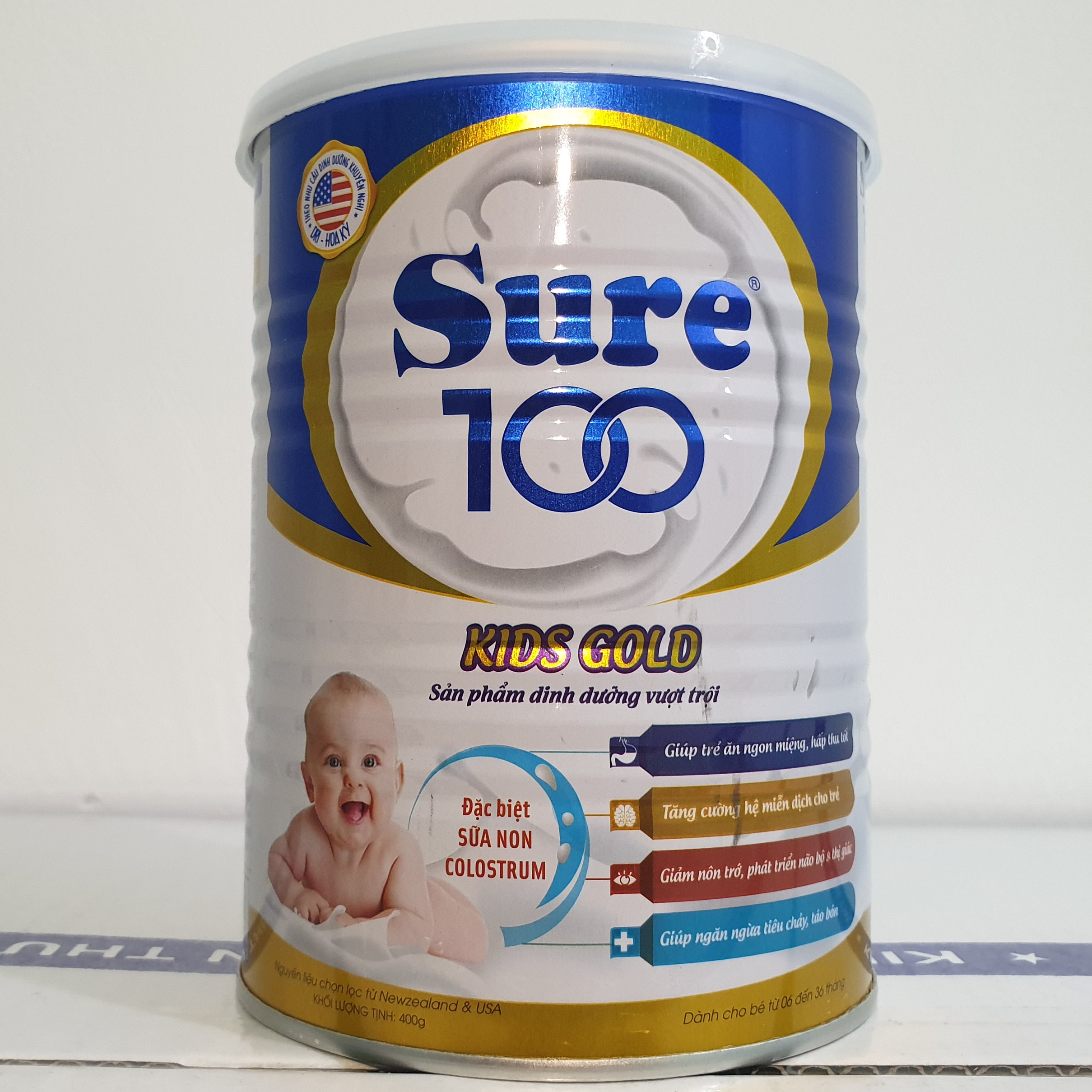 Sữa Bột Sure 100 Kids Gold (900gr)