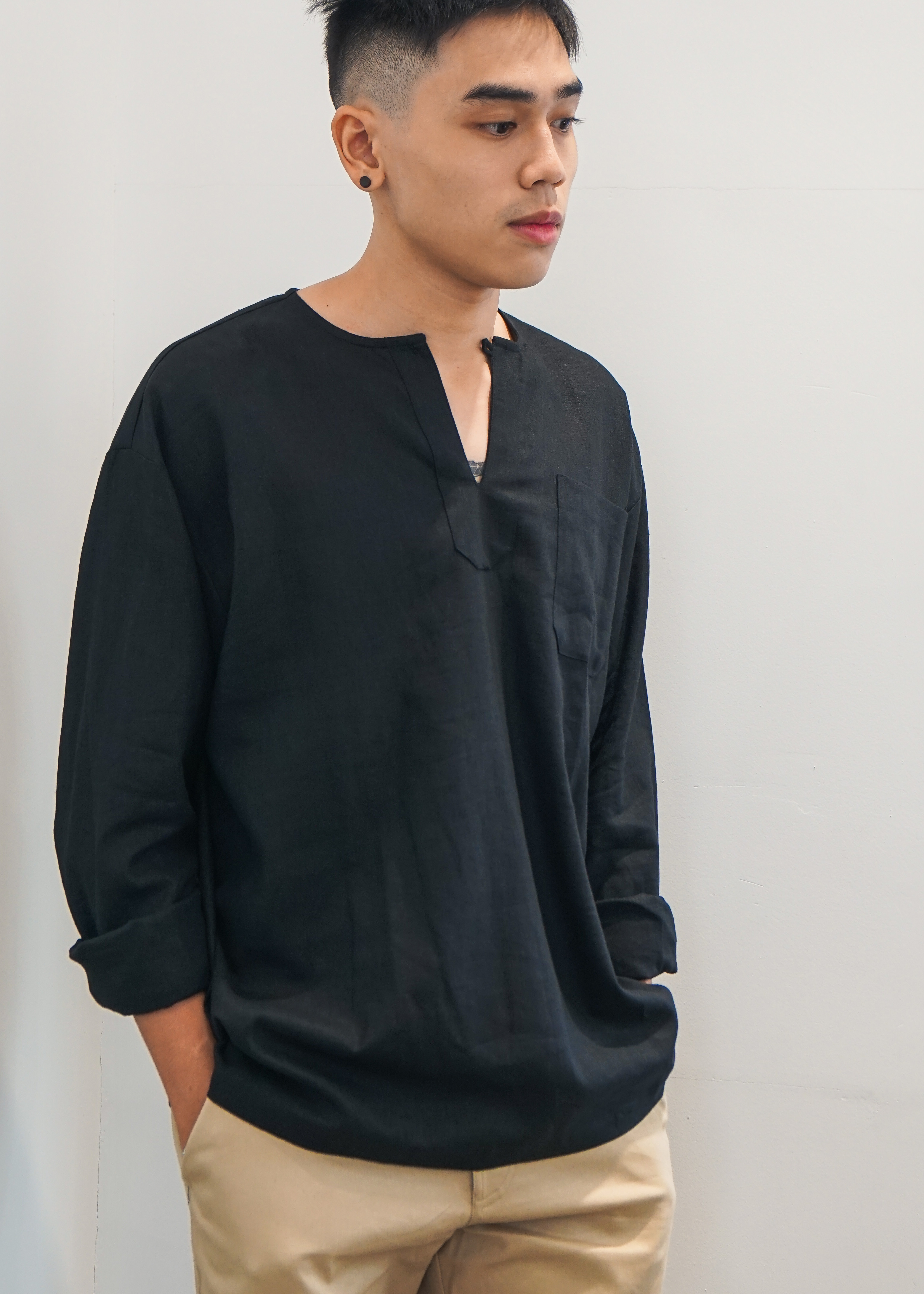 Linen Button Off Shirt