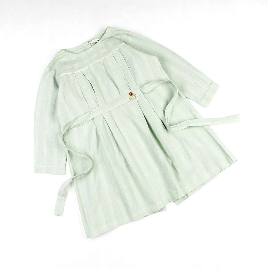 Đầm Quảng Châu xanh cho bé gái 01448