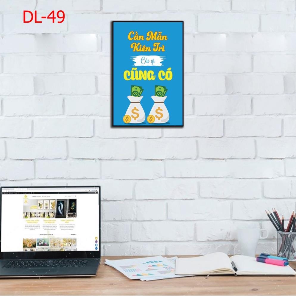 Tranh động lực, slogan, tranh chữ treo tường, bộ ghép trang trí văn phòng