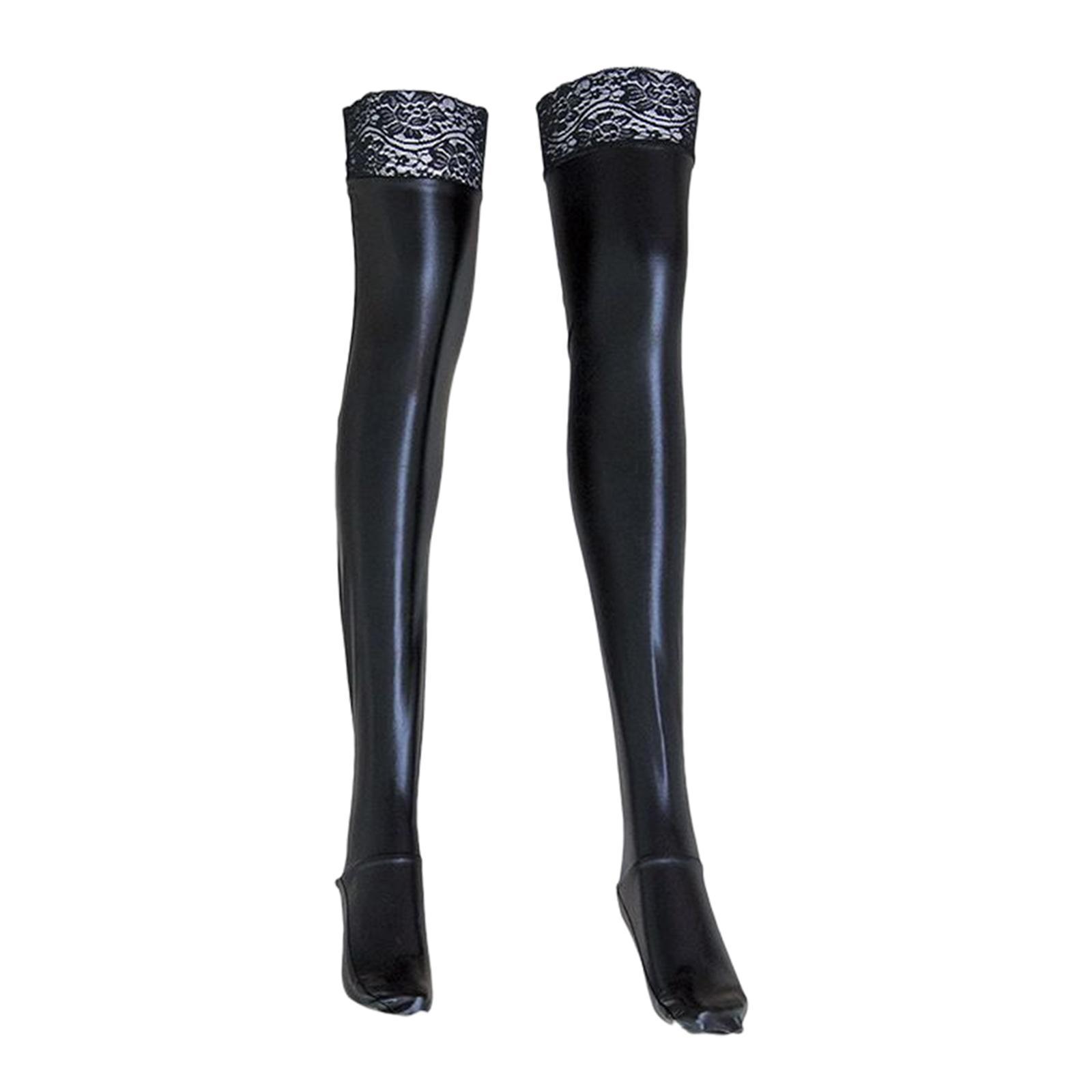 Female Women Thigh High Stockings Stylish Tights Black Nightclub Overknee Stockings