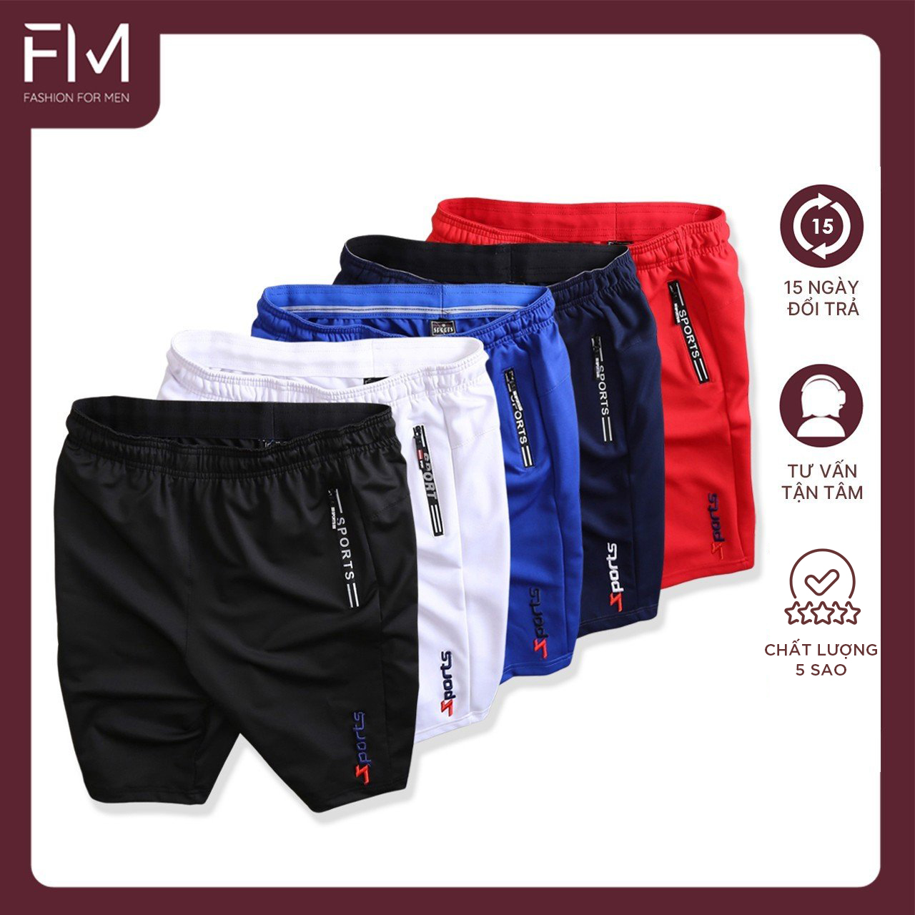 Quần short nam thể thao thun lạnh cao cấp thoải mái, năng động, trẻ trung – FORMEN SHOP – FM1PS090