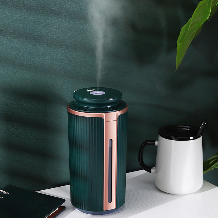Máy phun sương xông tinh dầu tạo ẩm Rhino H102 dung tích 1000ml, không gây tiếng ồn, tích hợp đèn ngủ RGB nhiều màu, có chế độ tự ngắt - Hàng chính hãng