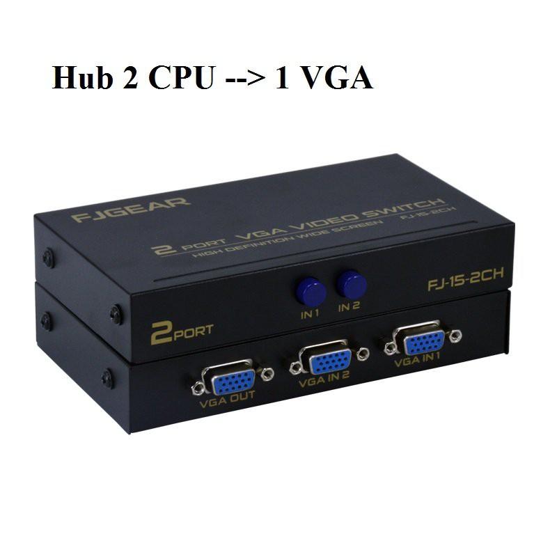 Hình ảnh Bộ Chia Hub 2 CPU ra 1 VGA- siêu rẻ