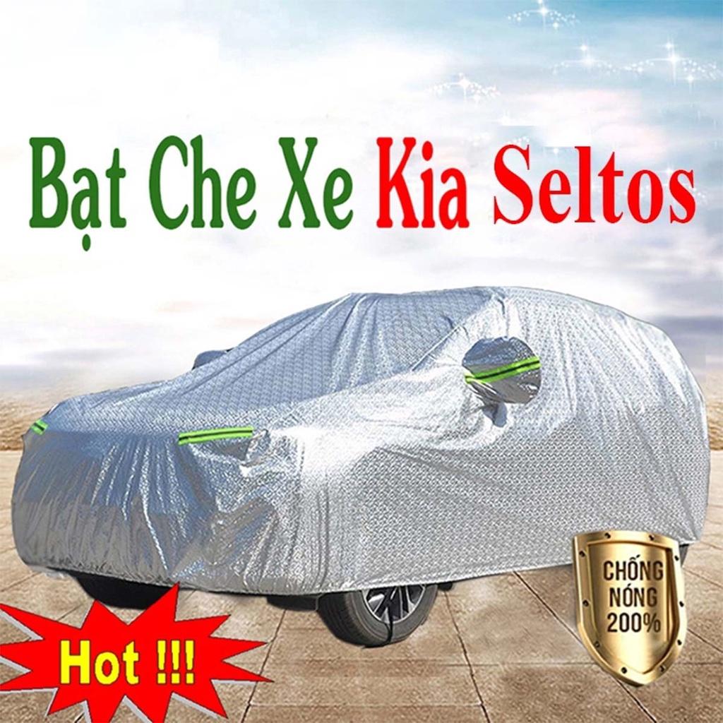 Bạt Phủ Xe Ô Tô KIA Seltos - Bạt Phủ Ô Tô 5 Chỗ 3 Lớp Cao Cấp Chống Mưa, Chống Nắng, Chống Cháy Loại 1