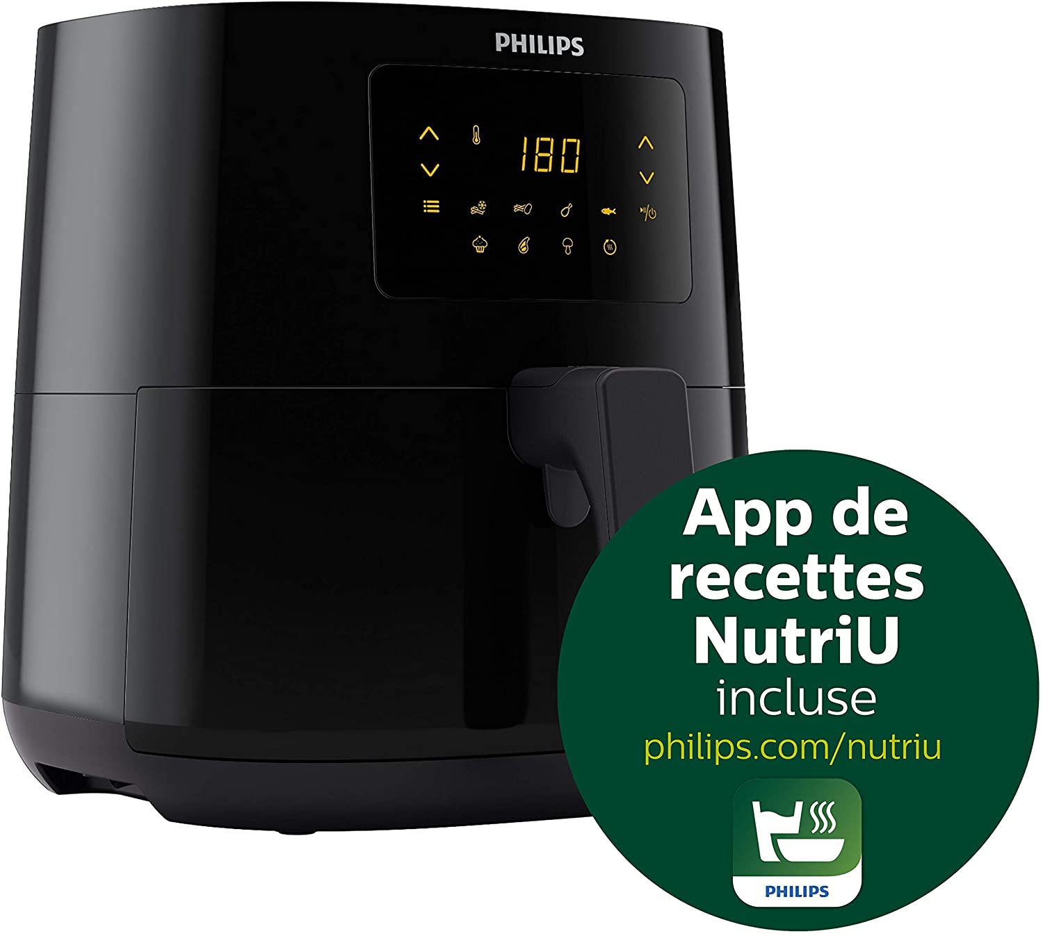 Nồi chiên không dầu Philips HD9252/90 2.4 lít - Hàng chính hãng