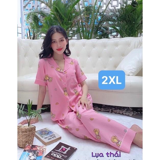 Đồ bộ mặc nhà Mi Cần Thơ Pijama Lụa tay cộc quần dài, có túi quần