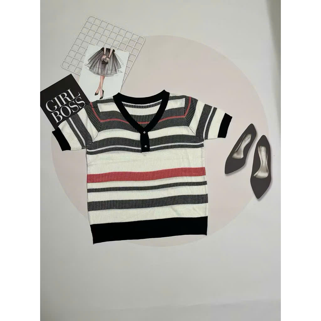 Áo len mongtoghi QC,áo len dệt kim nữ hàng thanh lý mới họa tiết dễ thương size 45-57kg