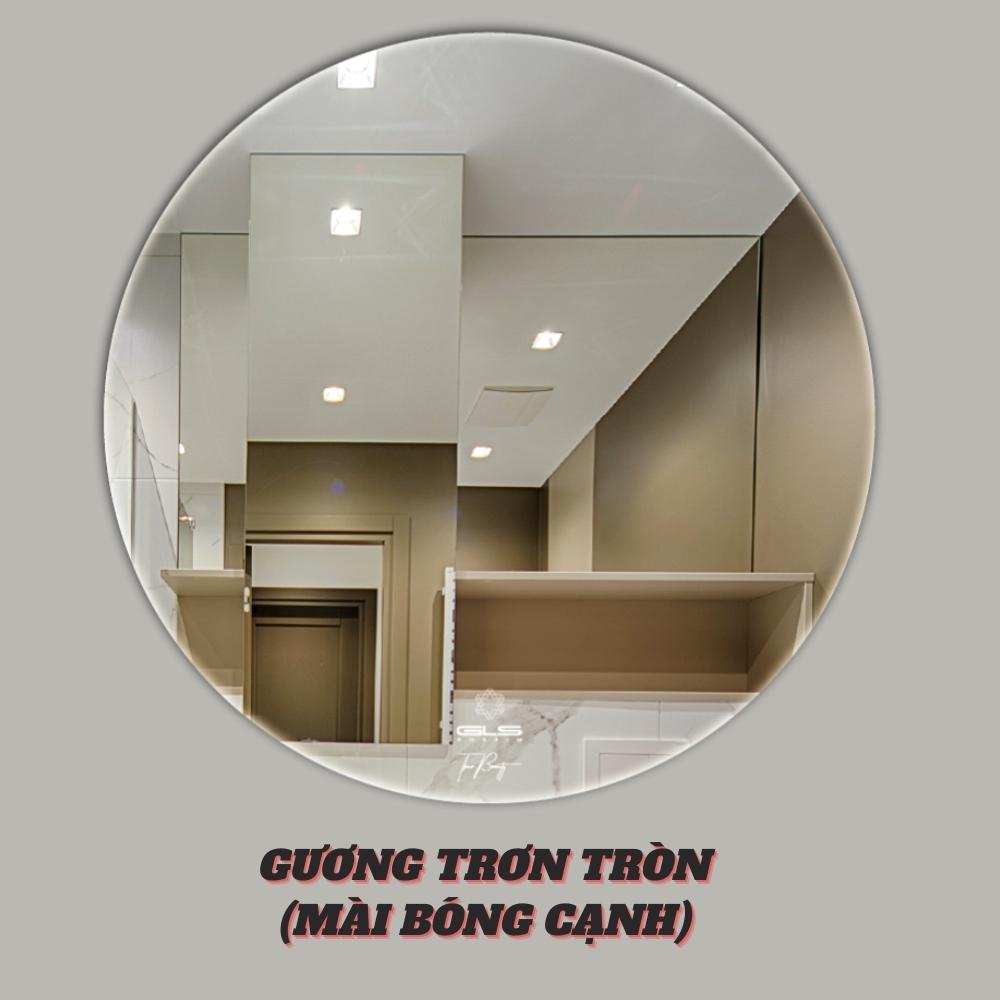 Gương trơn hình tròn mài bóng cạnh GLSMIRROR-S00C80