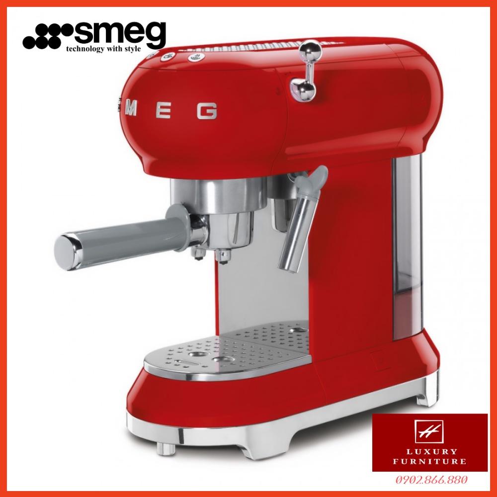 Máy pha cà phê Smeg màu đỏ ECF01RDEU - Hàng chính hãng