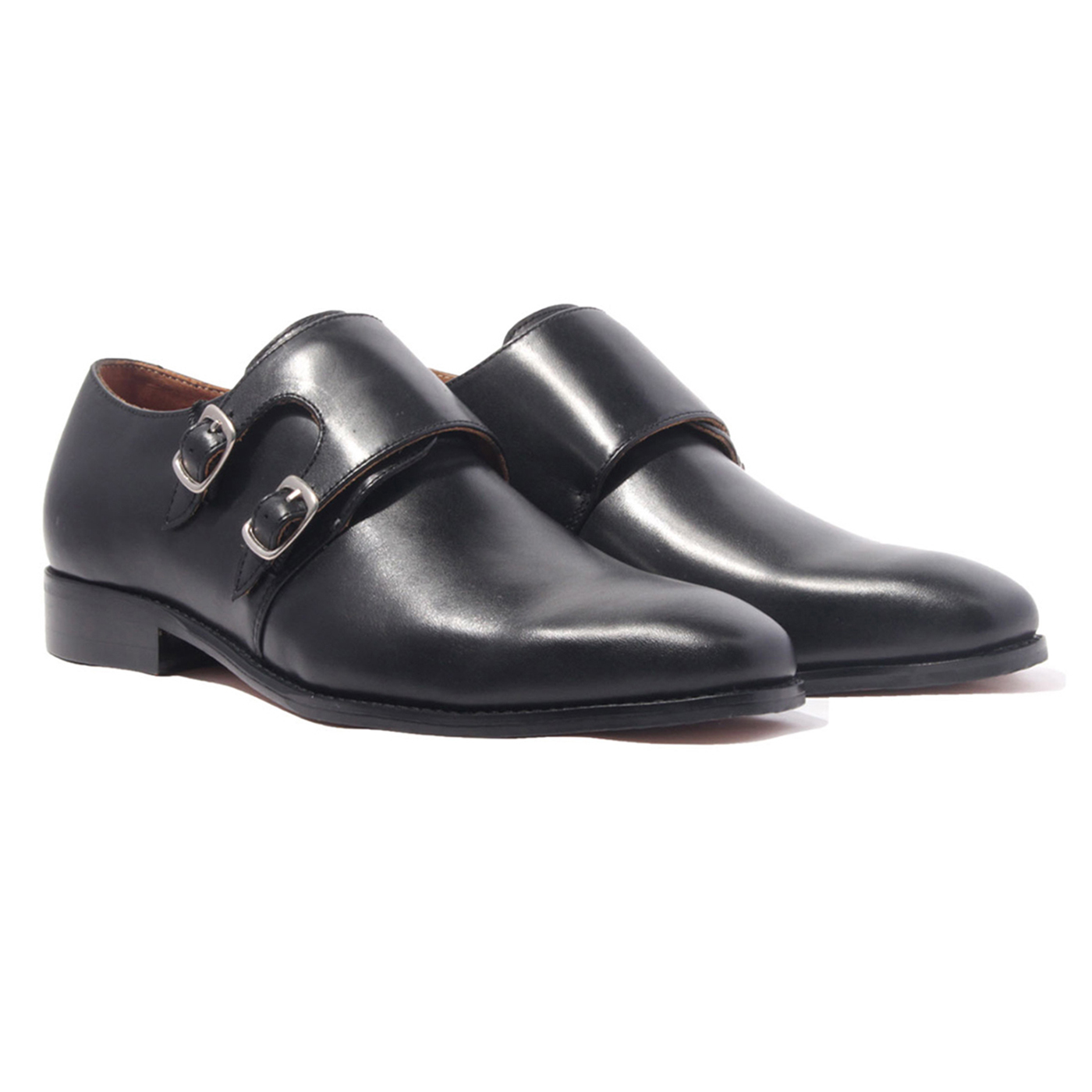 Giày Tây Monk Strap Banuli Nam Công Sở Da Bê Italian 2 Khoá Cài H1DS2M0 (Da Mềm Dẻo, Đế Siêu nhẹ, Bảo Hành Trọn Đời)