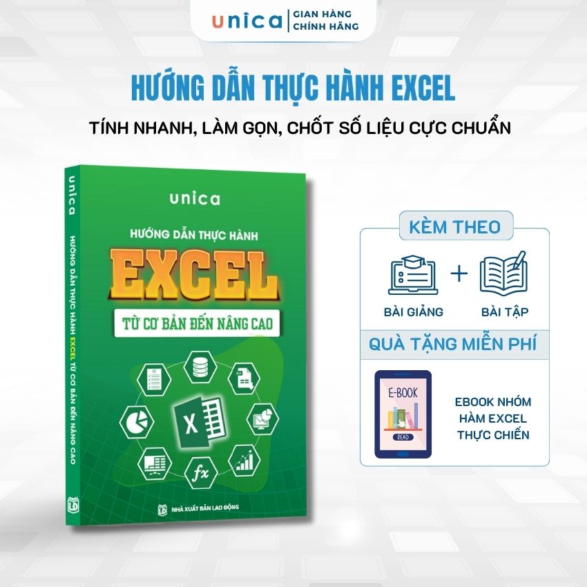 Sách Hướng dẫn thực hành Excel từ cơ bản đến nâng cao kèm video bài giảng