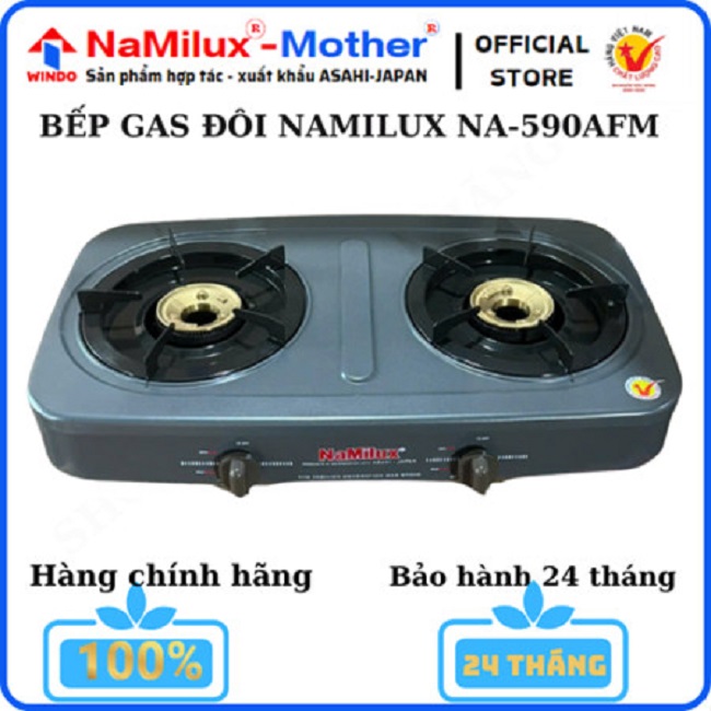 Bếp gas đôi để bàn NaMilux NA-590AFM | Hàng Chính Hãng