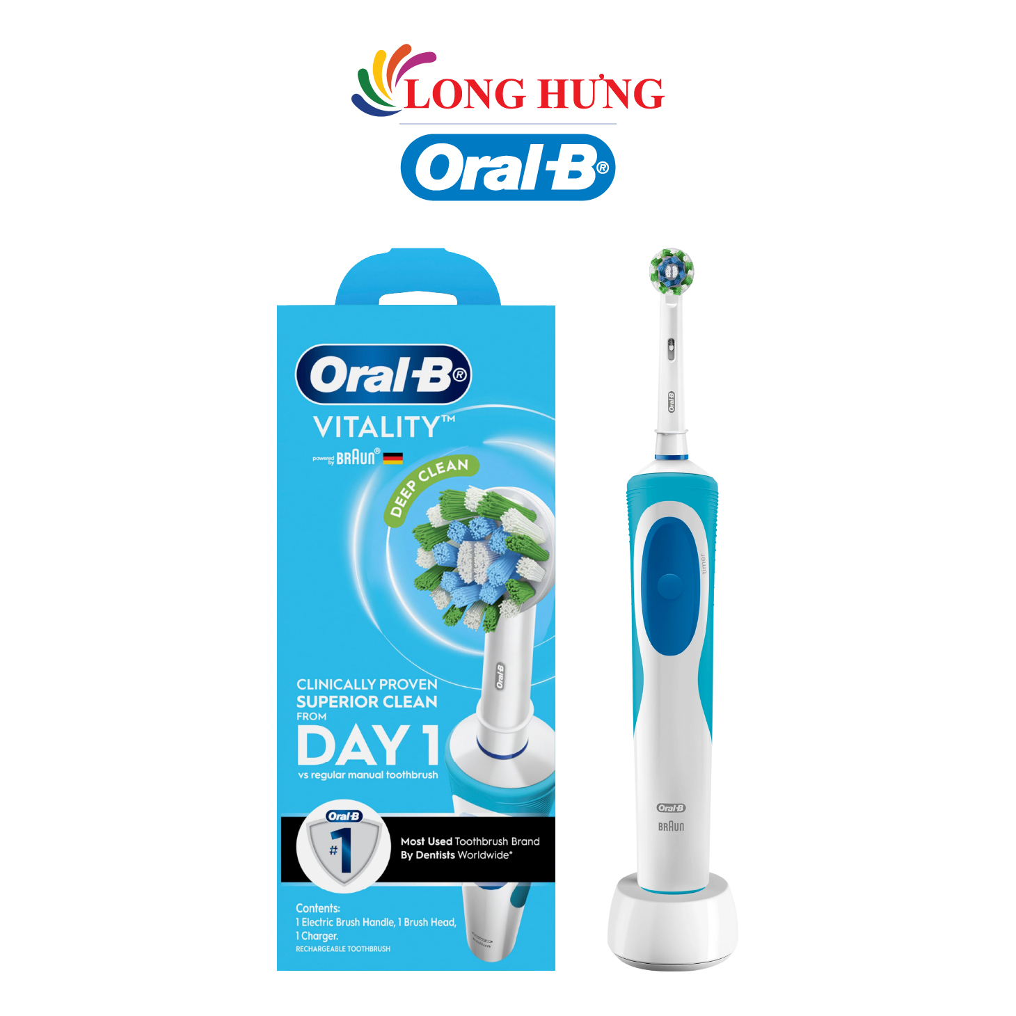 Bàn chải điện Oral-B Vitality Deep Clean D12.513 - Hàng chính hãng