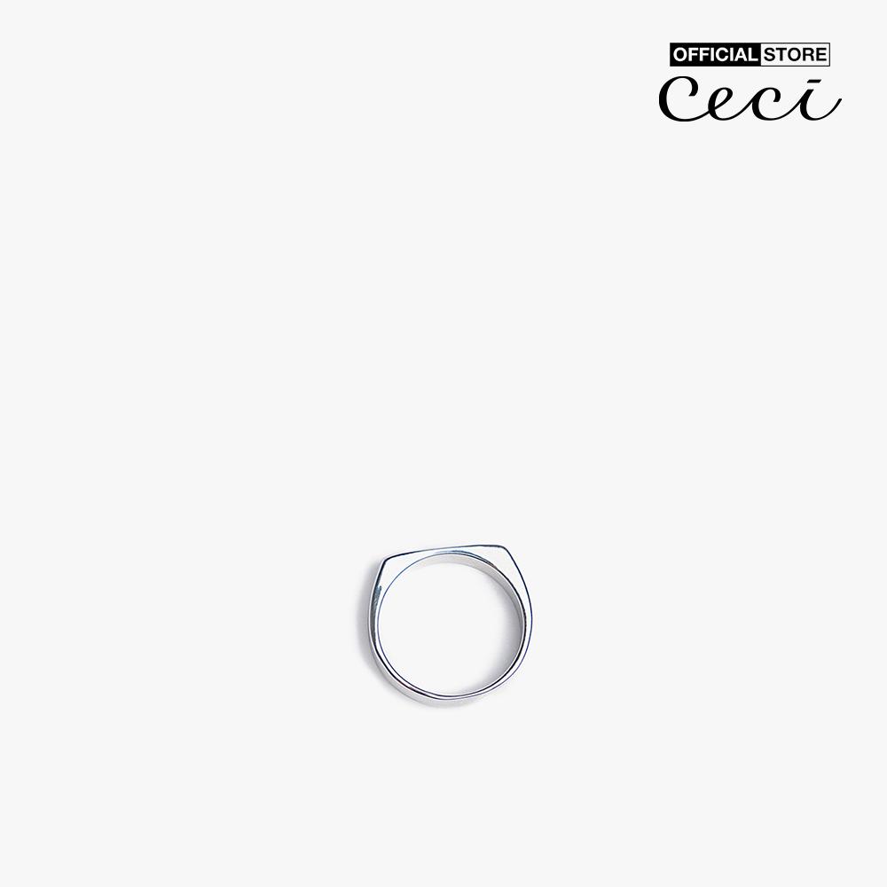 CECI - Nhẫn nữ kim loại mặt trơn thanh lịch CC2-05000004