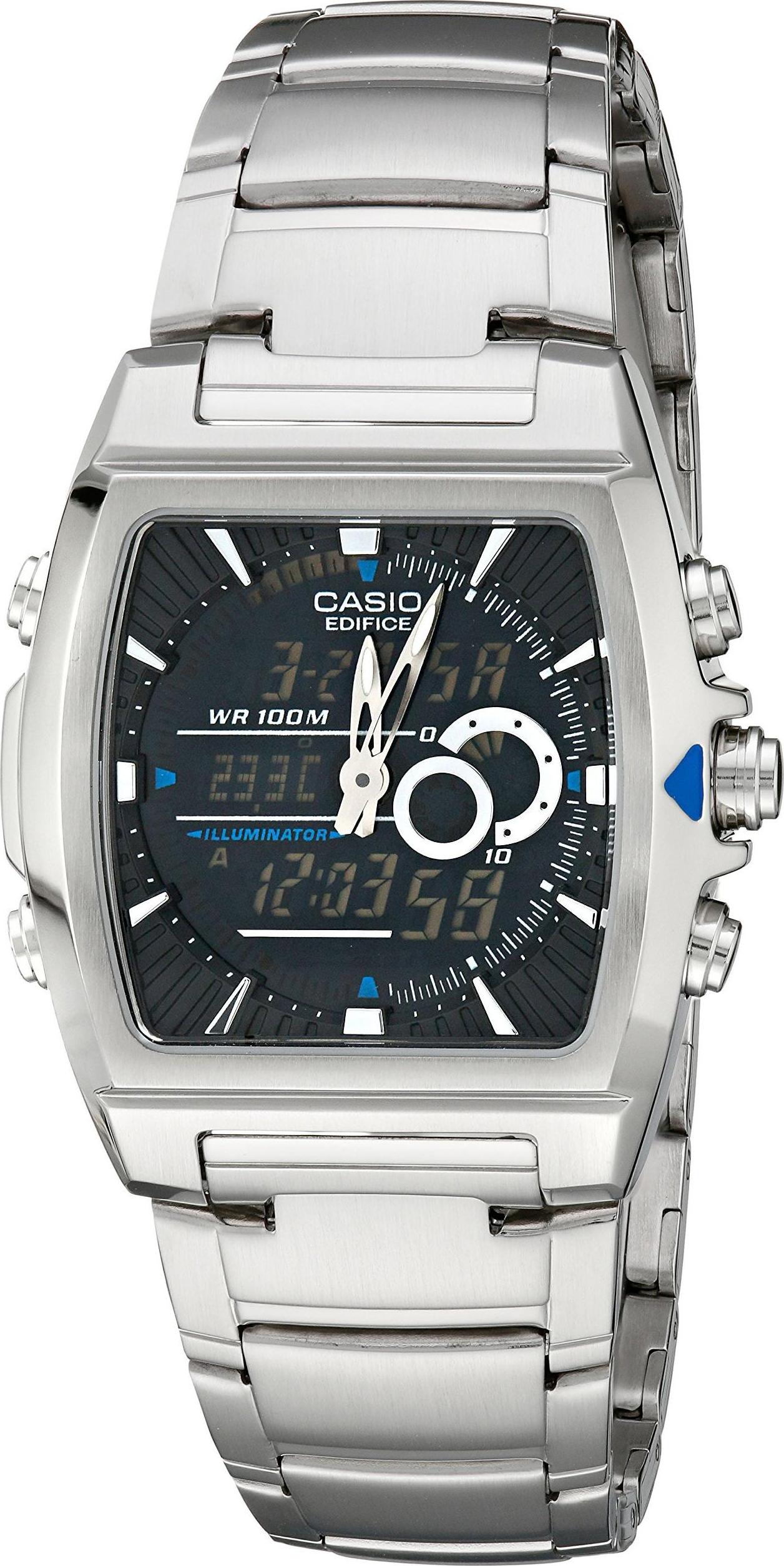 Đồng Hồ Casio EFA120D-1AV Màn Hình Kỹ Thuật Số Analog Kiêm Nhiệt Kế