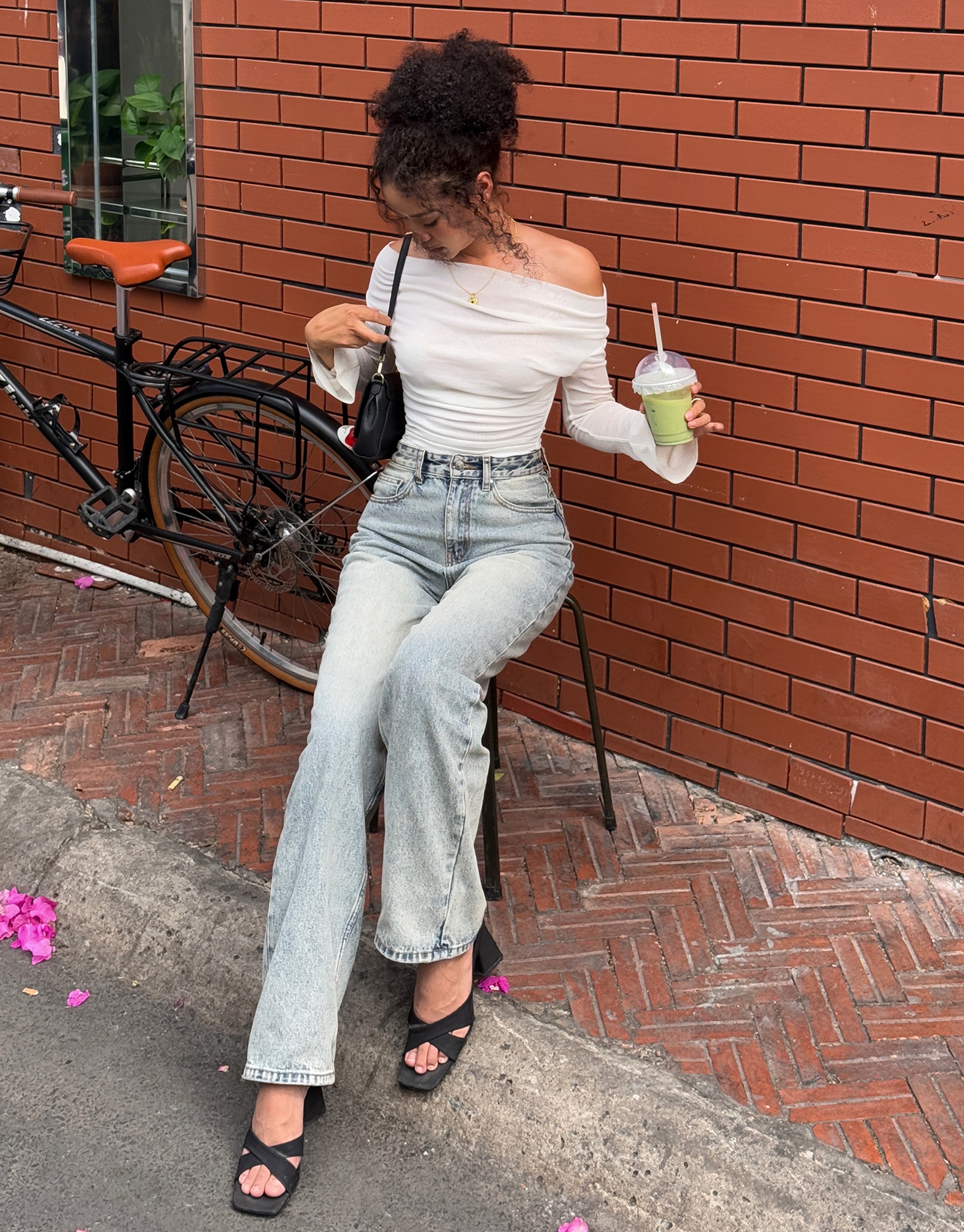 Quần Jean Nữ Ống Rộng Classic Aaa Jeans
