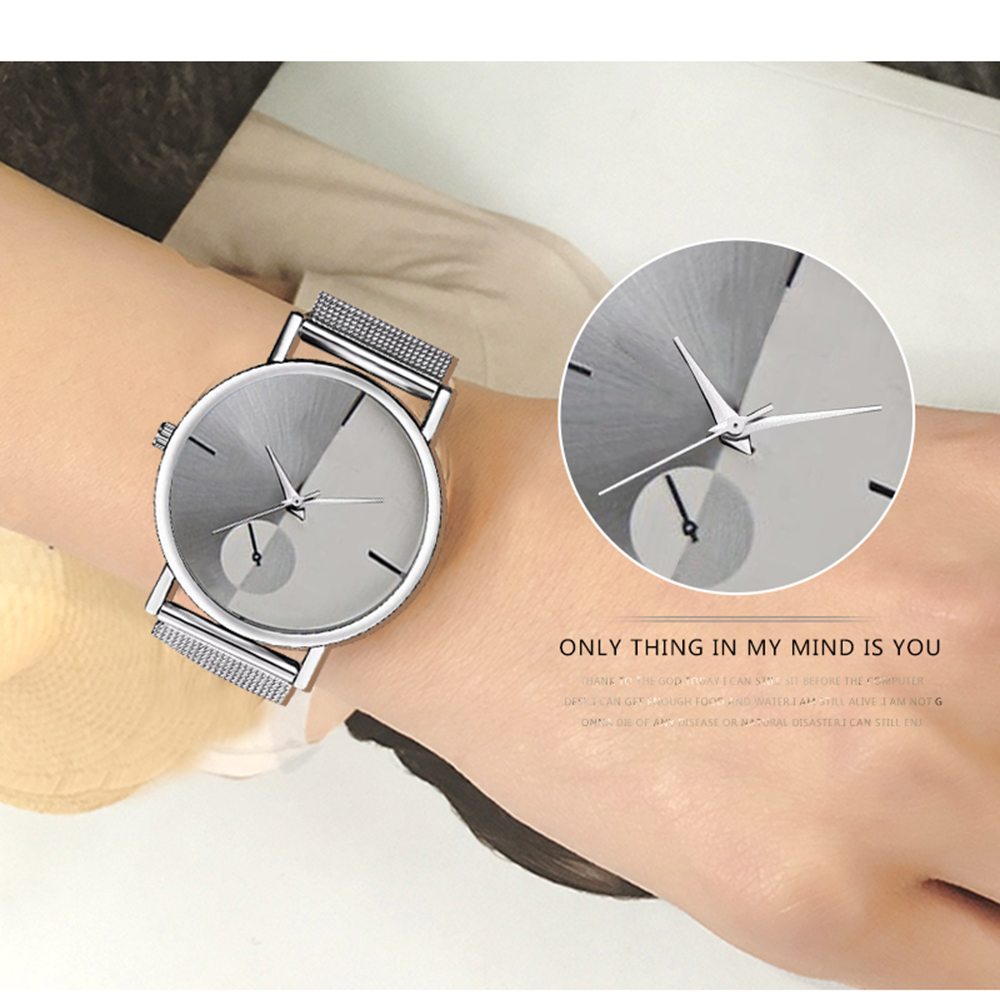 Đồng hồ thạch anh thể thao đơn giản thời trang kim loại thanh lịch tinh tế dành cho doanh nhân