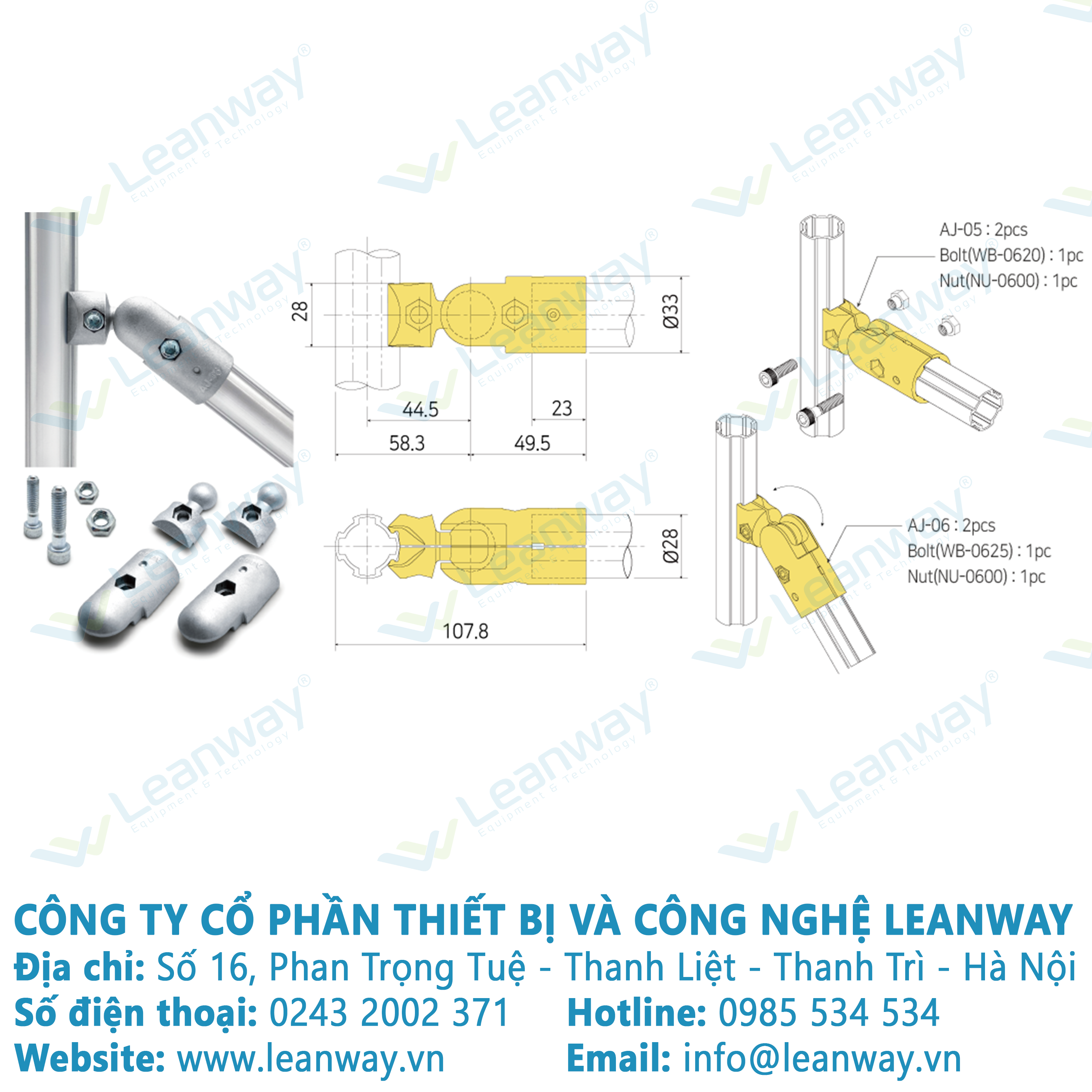 Khớp nối nhôm AJA-05