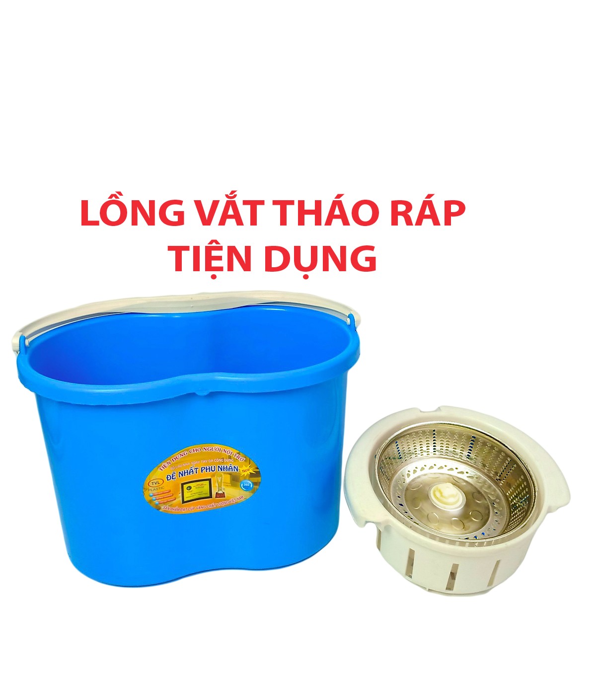 Bộ Lau Nhà Đệ Nhất Phu Nhân Lồng vắt INOX -TVL154