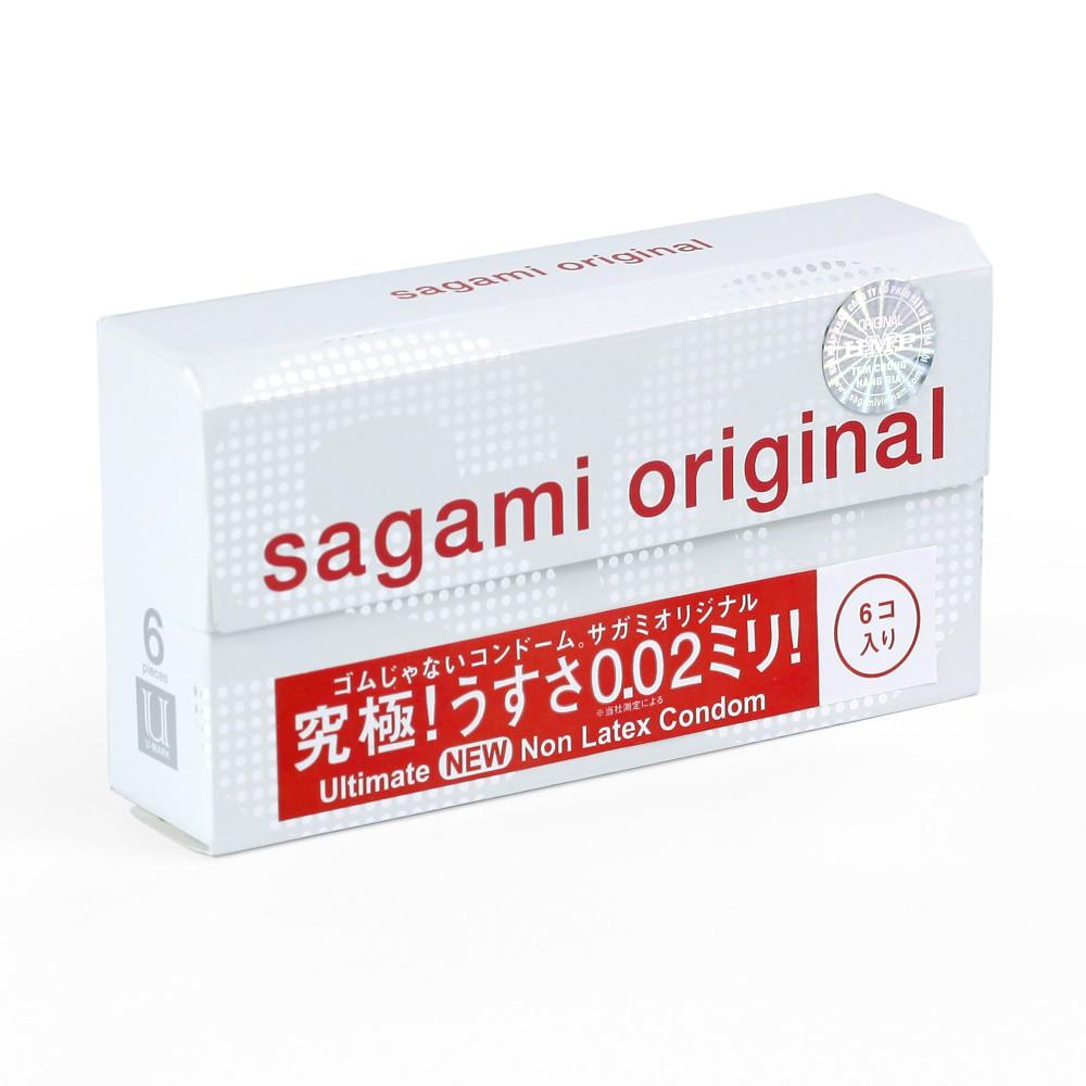 Hình ảnh Bao cao su Sagami 002 - Siêu mỏng - Non Latex - Hộp 6 chiếc