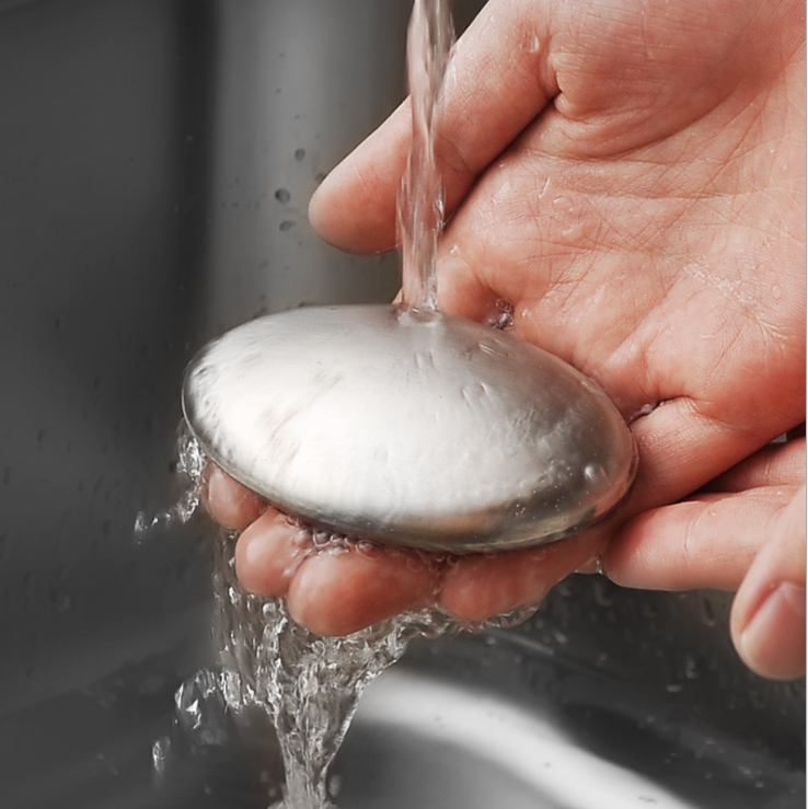 Xà phòng làm bằng thép không gỉ dùng khử mùi tay sau làm bếp IN15