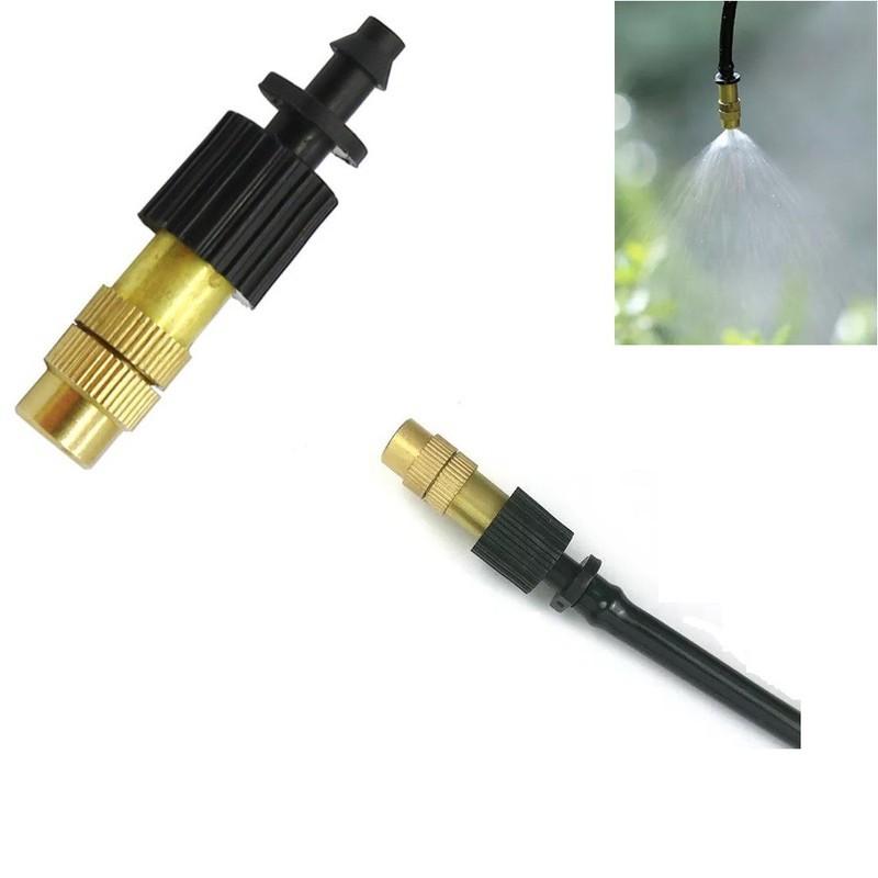 Bộ 15 Béc phun sương bằng đồng tưới lan cao cấp kèm 20m dây