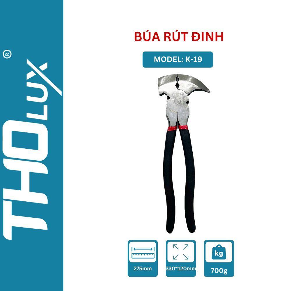 Kìm Búa rút đinh, đa năng K-19 Tholux, Kìm bấm hàng rào