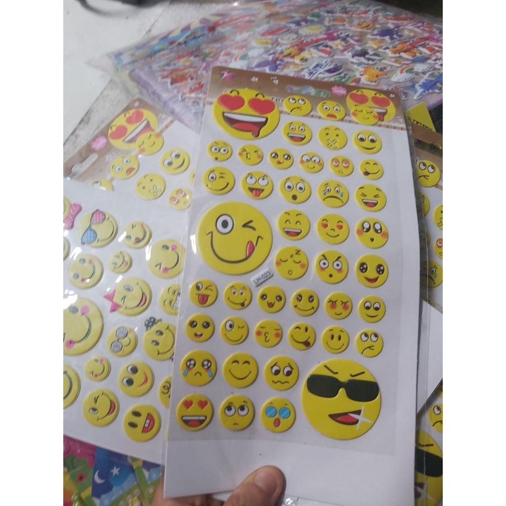 Sticker dán hình mặt cười,cute cho bé vui chơi