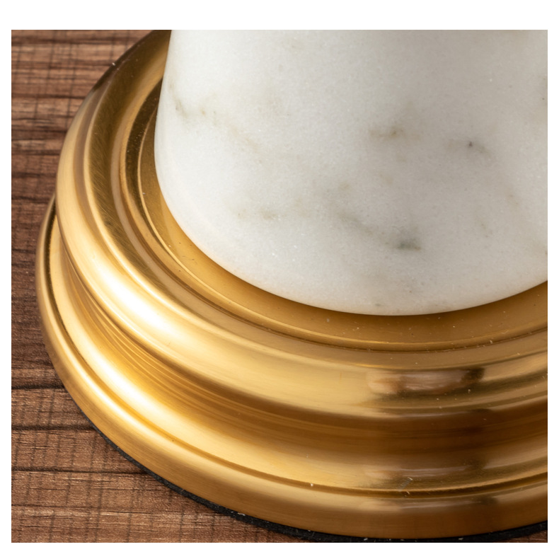 Decor pha lê để bàn tân cổ điển đế đá cẩm thạch trắng DECOR - 09A