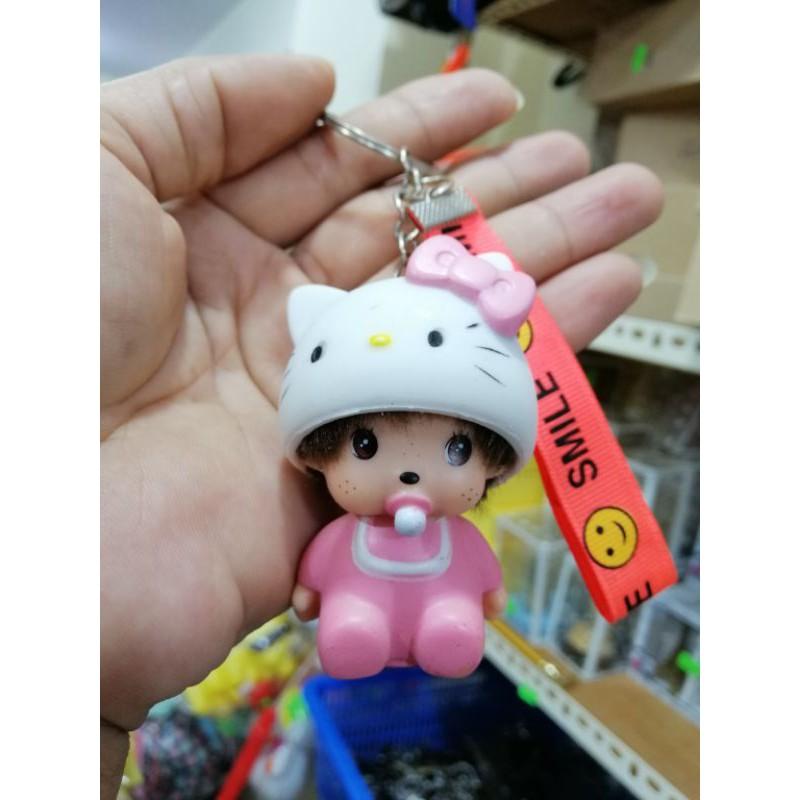 MÓC KHÓA EM BÉ NGẬM NÚM CÓ DÂY DỄ THƯƠNG
