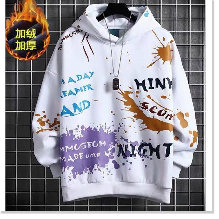 Áo khoác hoodies có mũ nữ hoạ tiết cực chất rực rỡ phong cách mới 2021 THỜI TRANG MỚI KINGSHOP79