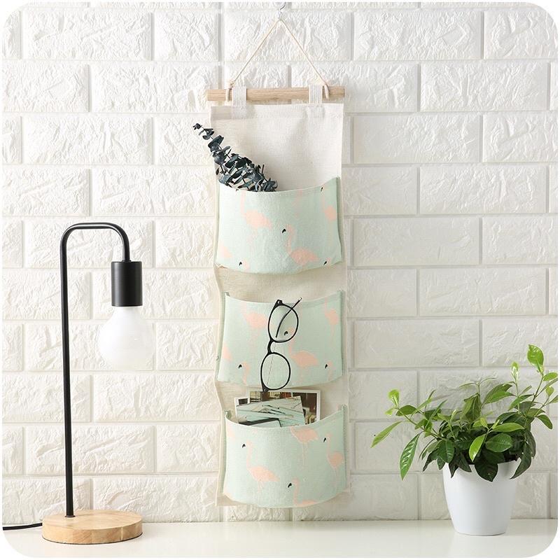 Túi đựng đồ dạng treo 3 tầng đa năng decor hình ngộ nghĩnh