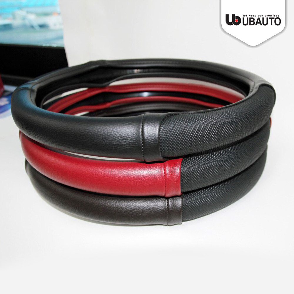 Bọc vô lăng xe ô tô da PU cao cấp chính hãng giá tốt UBAUTO phù hợp các dòng xe có vô lăng 36-38cm
