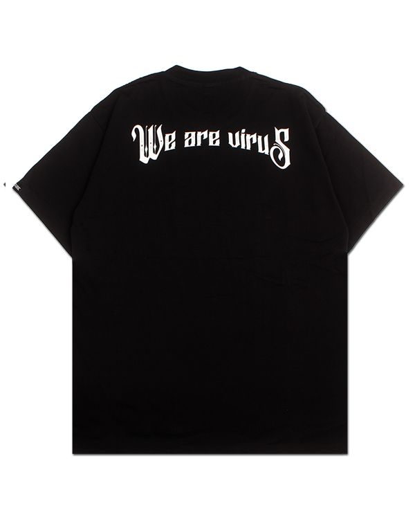 XF WE ARE VIRUS TSHIRT IN BLACK