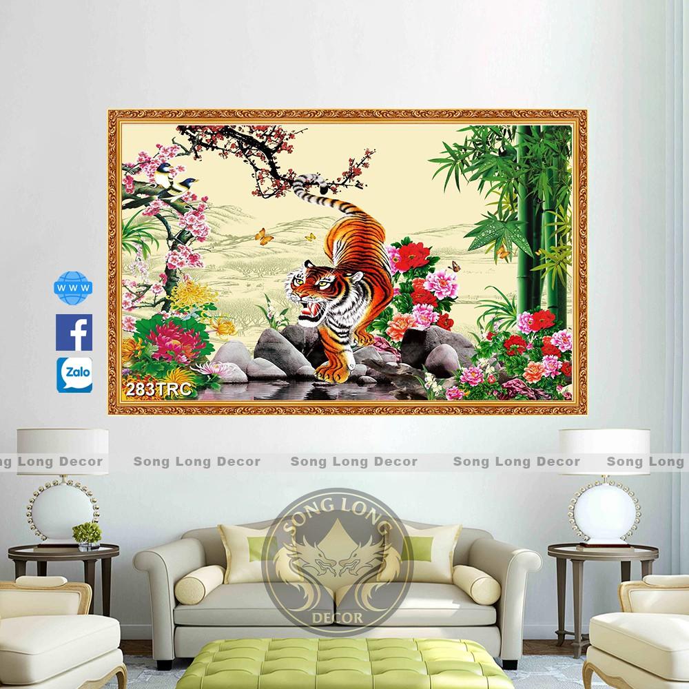 TRANH DÁN TƯỜNG 3D CON HỔ, TRANH DÁN TƯỜNG NGOẠ HỔ - TRANH CON CỌP