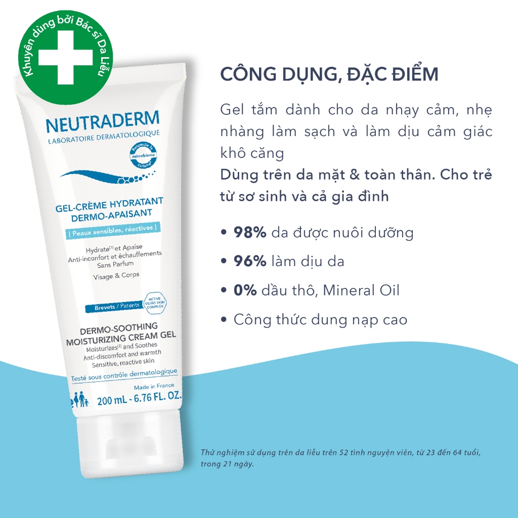 [MUA 1 TẶNG 1] Sữa Dưỡng Thể Cho Da Nhạy Cảm NEUTRADERM DERMO-SOOTHING Giúp Dưỡng Ẩm, Làm Dịu Da