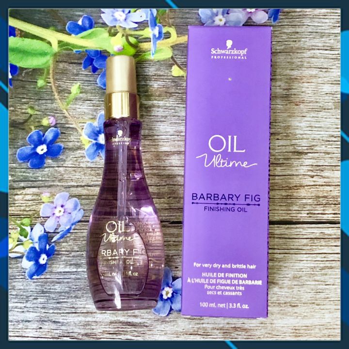 Tinh dầu dưỡng (từ tóc vừa đến to sợi) Schwarzkopf OIL Ultime Barbary Fig Finishing Oil 100ml (màu tím)