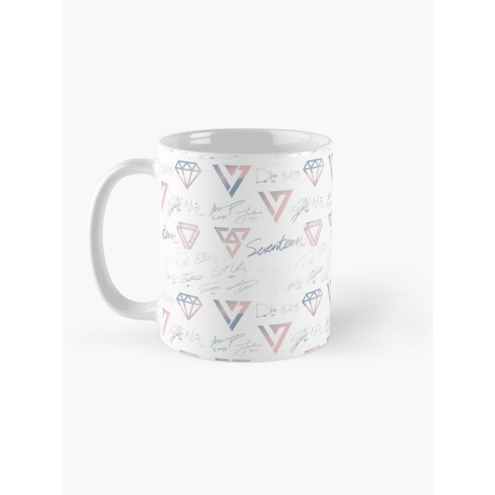 Cốc Sứ, Ly Sứ In Logo Seventeen Chữ Kí