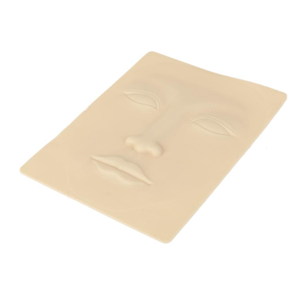 Pro 3D Practice Skin Brow Lips Microblading Silicone Training Skin 19x14cm
