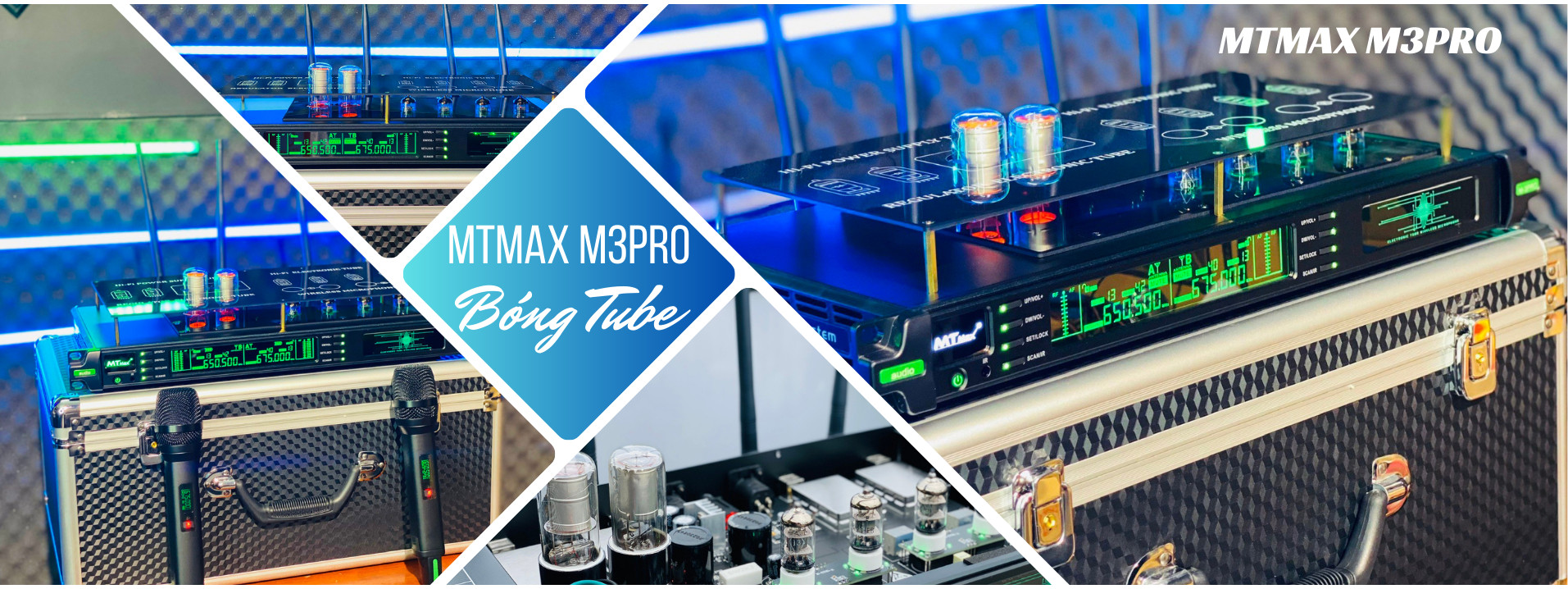 HÀNG CHÍNH HÃNG | Micro Bóng Tube Cao Cấp MTMAX M3Pro, Bắt Sóng Xa Đến 120 Mét Tần Số UHF Cực Cao 640-690 MHz Cùng Công Nghệ Cảm Biến Tự Ngắt Hiện Đại, Thiết Kế Sang Trọng Khi Setup Mọi Không Gian Bảo Hành 12 Tháng