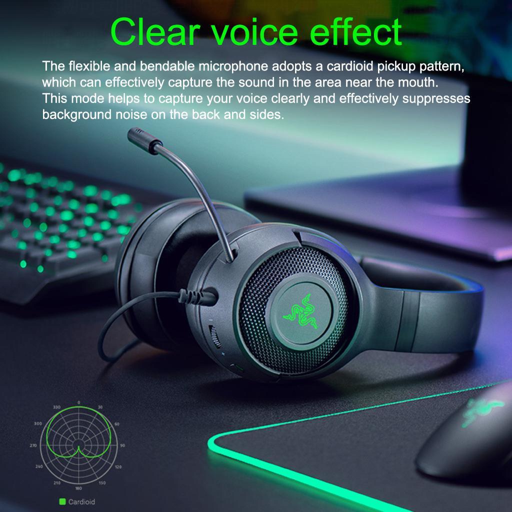 Durable USB Gaming Headset Headphone Wired With Mic For Laptop