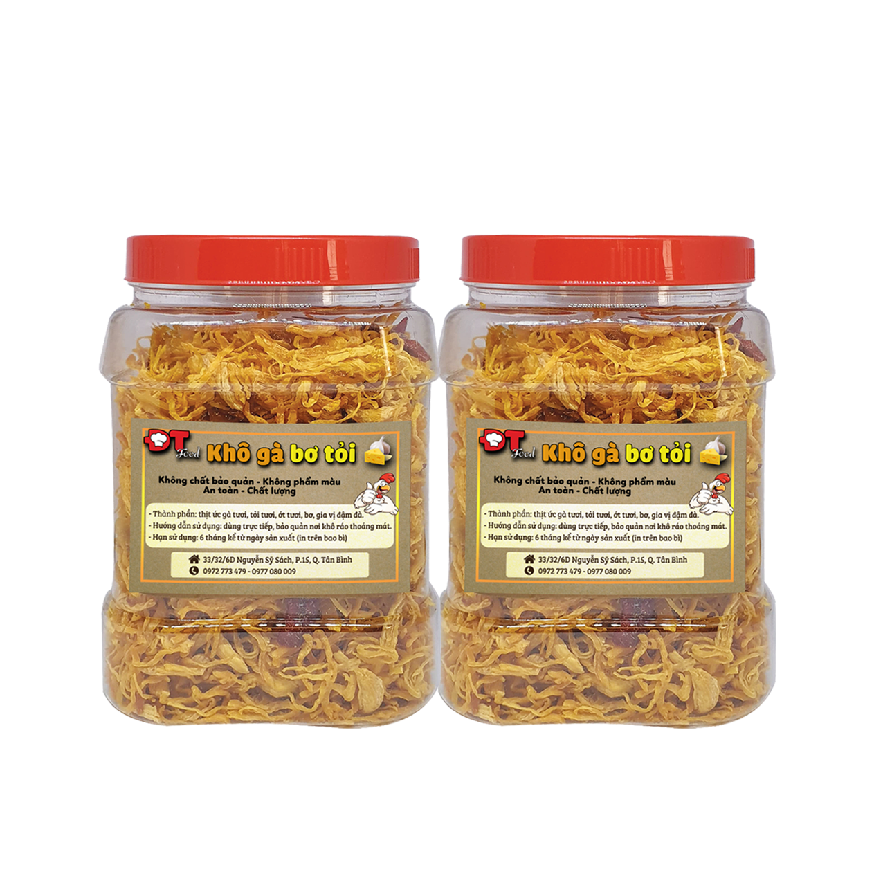 Khô Gà Bơ Tỏi Thượng Hạng Dtfood (1Kg)