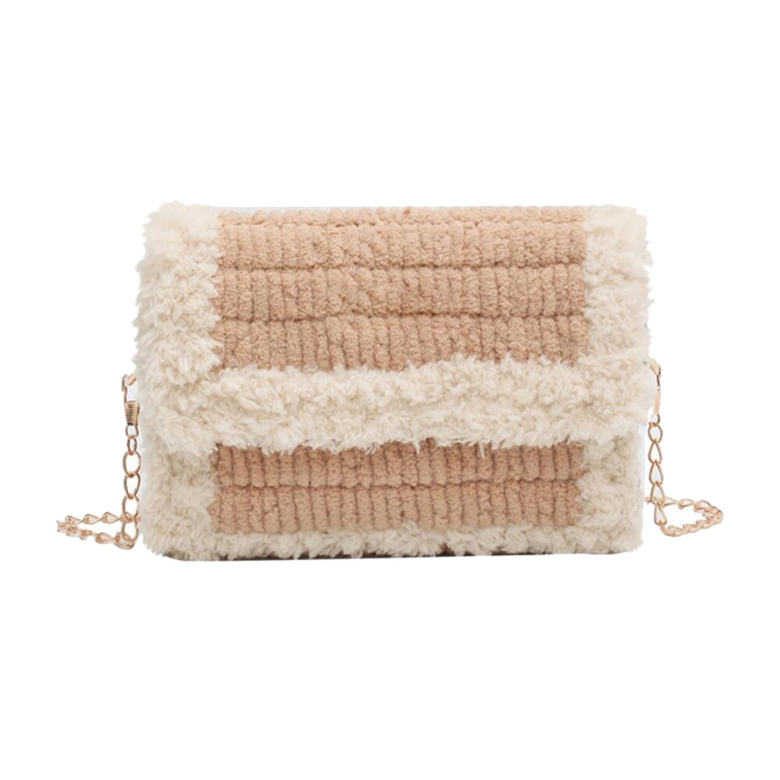 Bag DIY Materials with Straps Hand Knit Woven Bag Bag Knitting Plastic Mesh Template Bag Making Kit