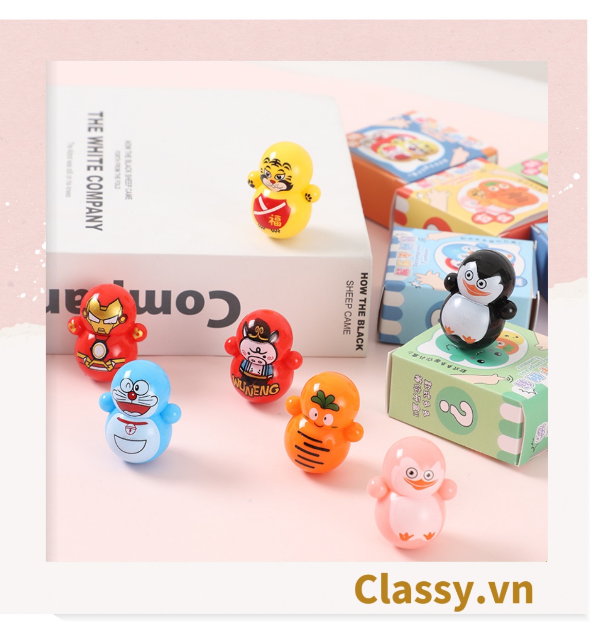 Đồ chơi lật đật Classy mô hình phi hành gia mini dễ thương giải tỏa căng thẳng PK1332