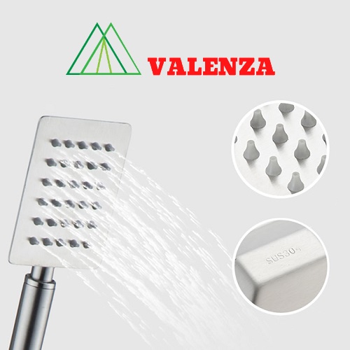 Bộ sen cây tắm đứng inox sus304 nóng lạnh Valenza  SCV-01 cao cấp