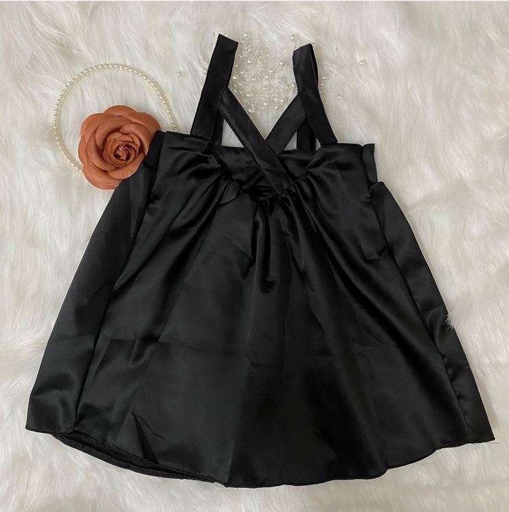 Đầm bé gái dây đen BabyDoll 8-23kg Angel Baby Thời Trang Thiết Kế