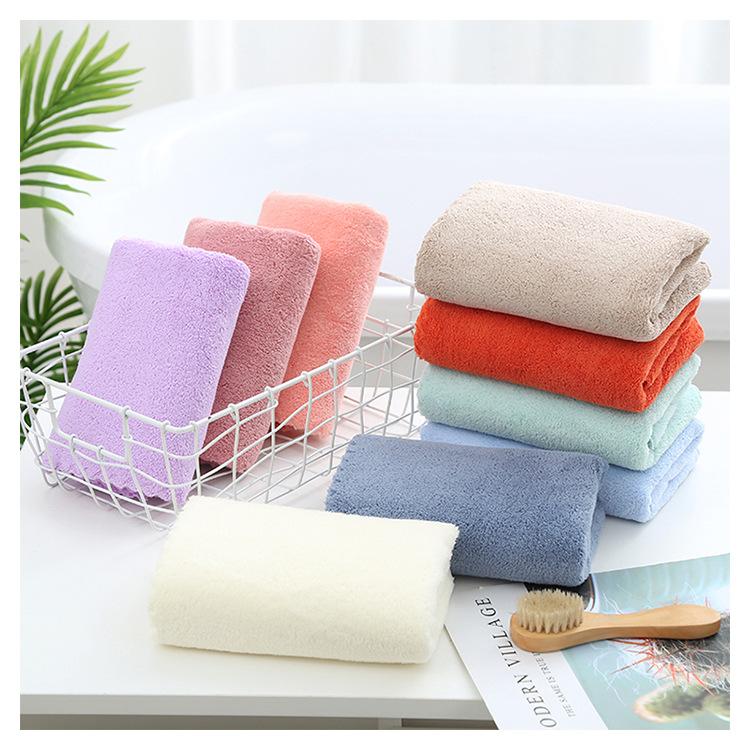 Khăn Lông Vải Vi Sợi Mềm Mại Thấm Hút Tốt 35x75cm Cao Cấp